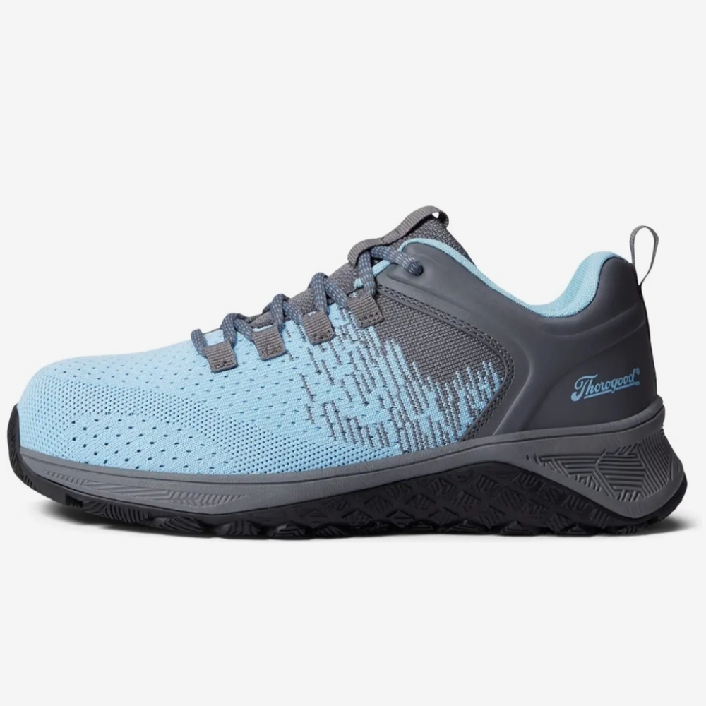 NWT Safety Shoes By Thorogood Womens AST LOW Blue & Gray Size 7 W